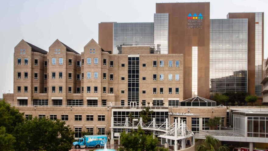 exterior of the main hospital building Downtown 