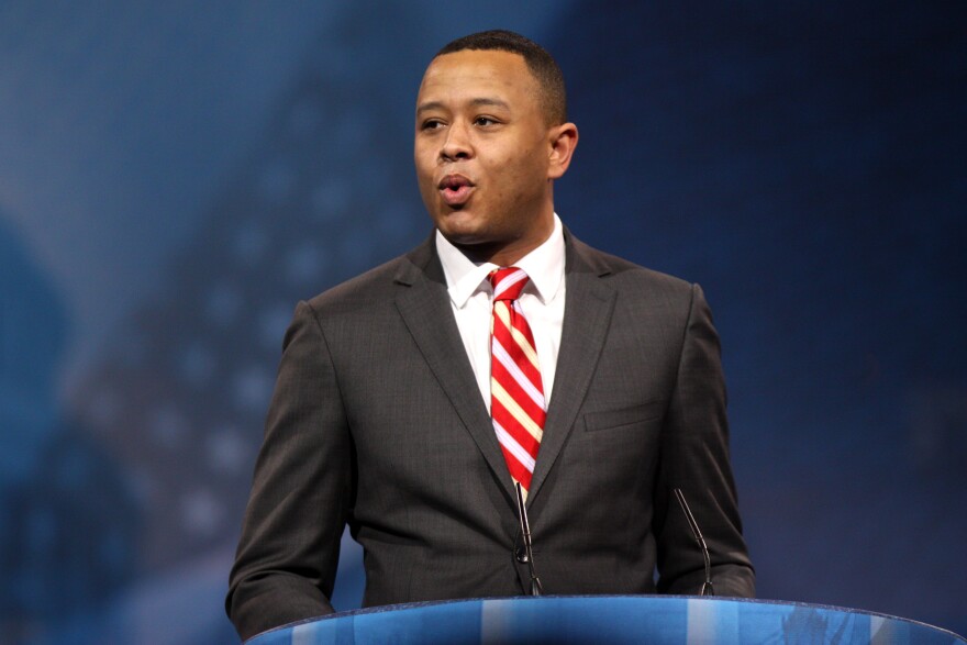 Oklahoma House Speaker T.W. Shannon (R-Lawton) speaking at the 2013 Conservative Political Action Conference (CPAC) in National Harbor, Maryland.