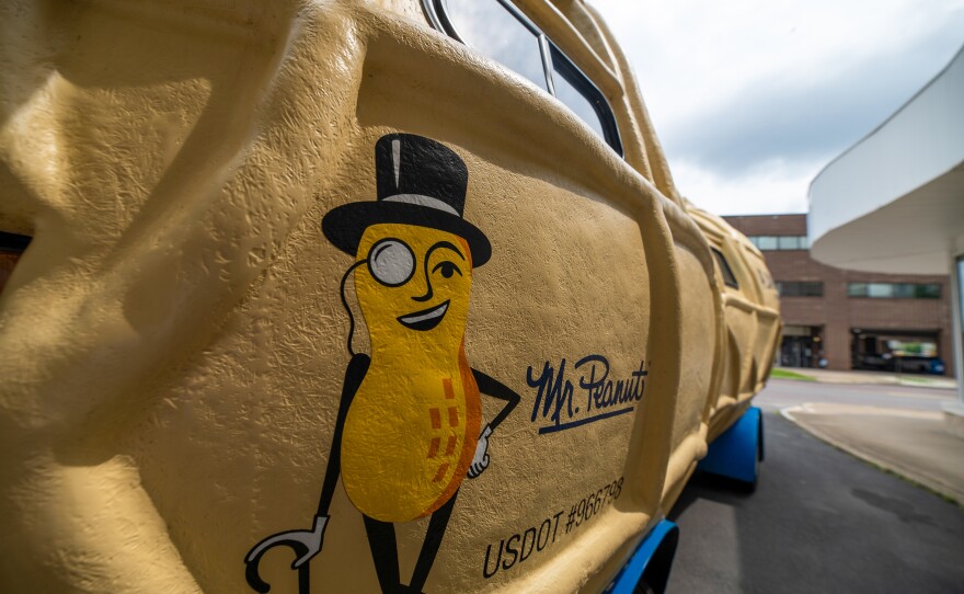 The Planters NUTmobile has arrived in Wilkes-Barre .