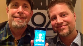 Bruce Pavitt and Adam Farish show off the 8Stem app, which they expect to launch to the public next year.