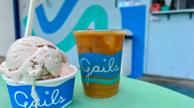 Ice cream and iced coffee at Gail's in LA