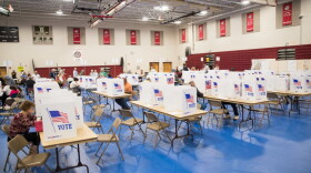 Voters fill out their ballots at Bedford High School during the New Hampshire Primary on Sept. 13, 2022 in Bedford, New Hampshire. (Scott Eisen/Getty Images)