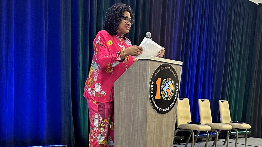 Dr. Beverly Wright welcomes attendees of the 10th HBCU Climate Change on Saturday, March 8, 2025 in New Orleans, LA. 