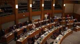 The 2026 general election features only one race for a seat in the New Mexico Senate, pictured above in October 2025. Incumbent Sen. Rex Wilson (R-Ancho) faces William Neil Griffin,