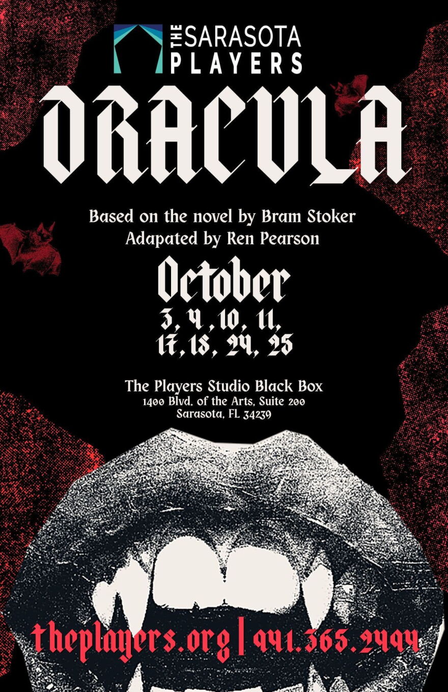 The Sarasota Players Graphic for 'Dracula'