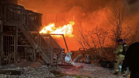 Kotzebue firefighters respond to a house fire on Saturday night