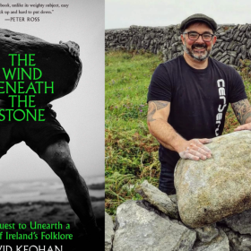The cover of "The Wind Beneath the Stone. beside author David Keohan" (Courtesy of Chelsea Green)