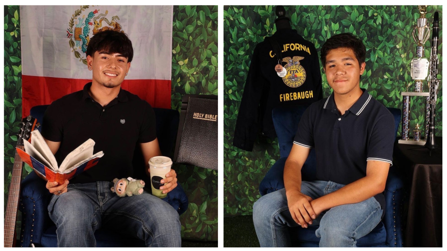Students Abraham Gonzalez, left, and David Guereca, right, both plan to attend college after obtaining scholarships.