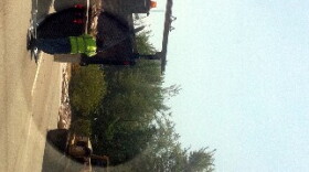 Crews clean-up following BA expressway crash.
