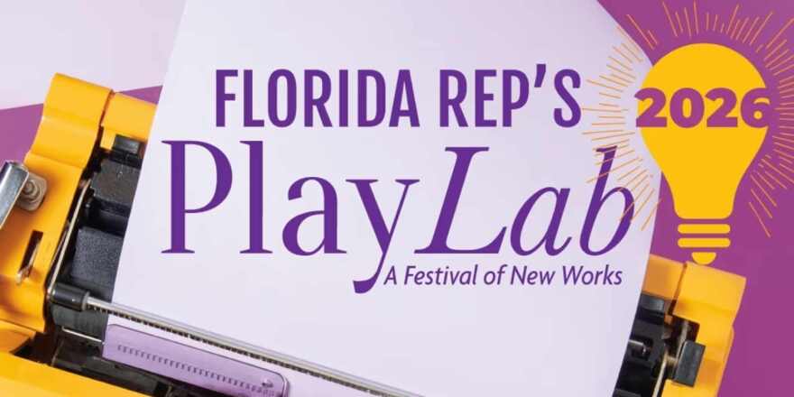 Florida Repertory Theatre Graphic for PlayLab Festival of New Works