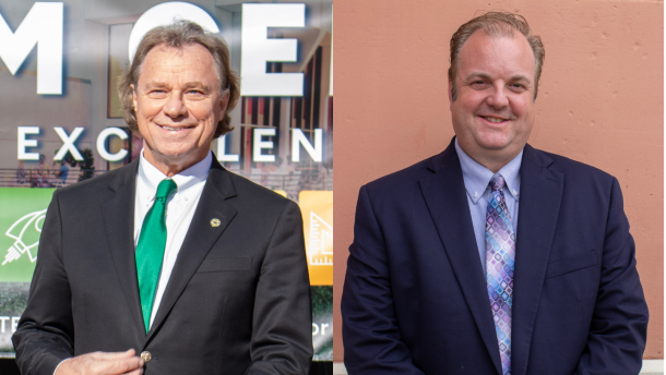 Waco Mayor Jim Holmes and challenger David Howard Ponder.
