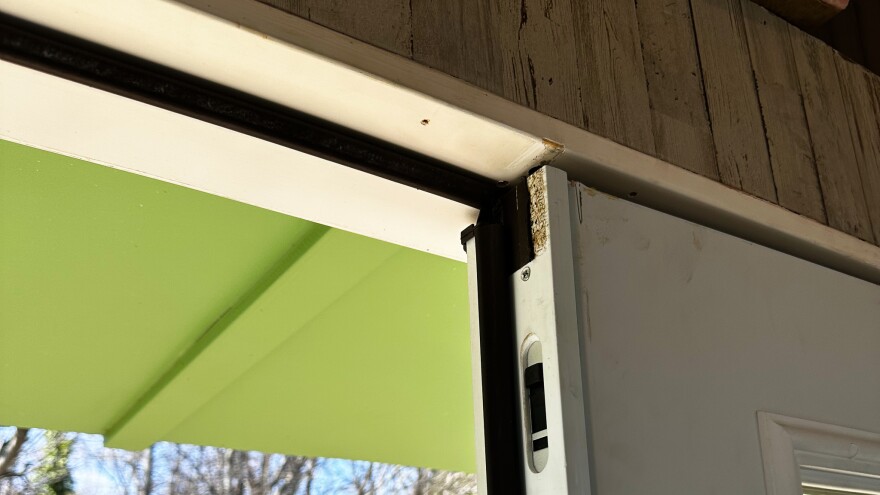 Weather stripping can reduce air flow into and out of the home, reducing energy consumption.