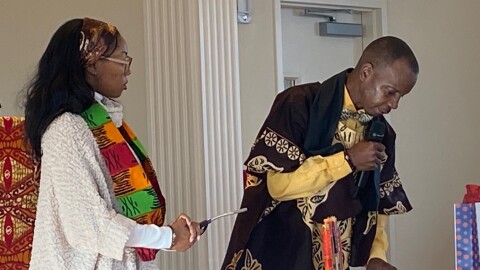 A Kwanzaa service at the Martin Luther King Jr. Community Presbyterian Church on December 28, 2025 — exactly five years after the church was burned down in a suspected hate crime.