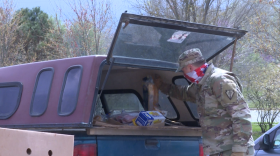 The National Guard started helping on Monday, April 12 and will be stationed in Ellettsville for the foreseeable future.
