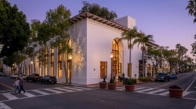 An artist's redering of the Music Academy of the West's planned new music education center in downtown Santa Barbara. An existing building at State and Canon Perdido Strees will be remodeled for the center, with an estimated price tage of $55 million.