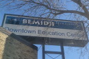The Bemidji School Board meets at the district's downtown education center in Bemidji, shown on a sunny Oct. 21, 2026.