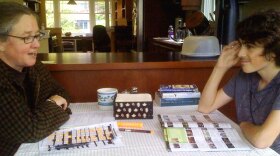 Mary Bond and her son Ira talk movies at their Seattle home. Bond has a Full Series Pass for this year's Seattle International Film Festival and she's become a movie resource for her son, who is also a film nut.