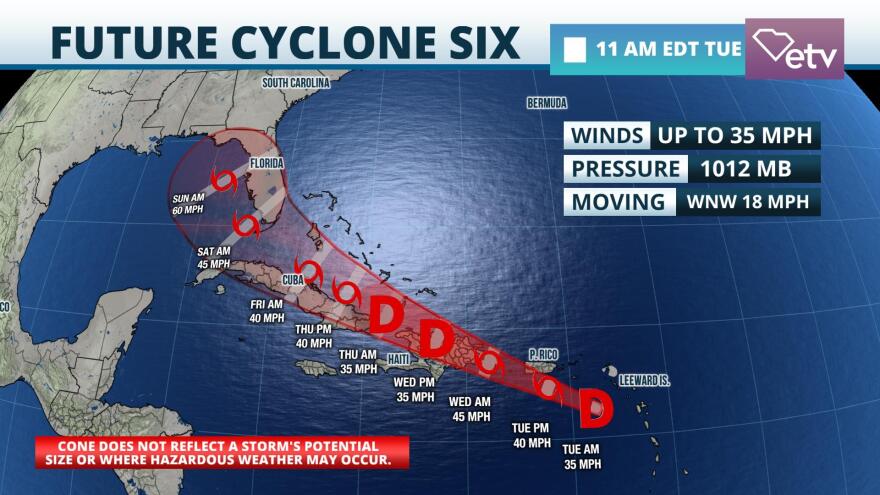Potential Tropical Cyclone 6