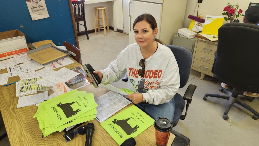 Jackie Shea, Delta County 4H Extension Agent, keeps the fair running smoothly.