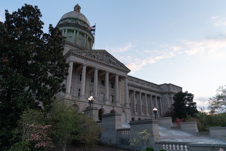 The Kentucky State Capitol on 4/9/20.