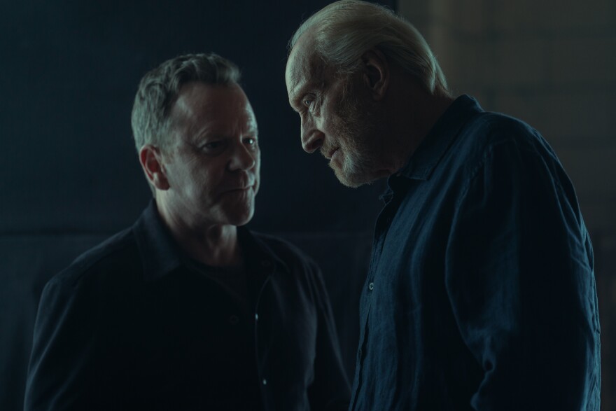 Kiefer Sutherland and Charles Dance in the Paramount+ series ‘Rabbit Hole.’