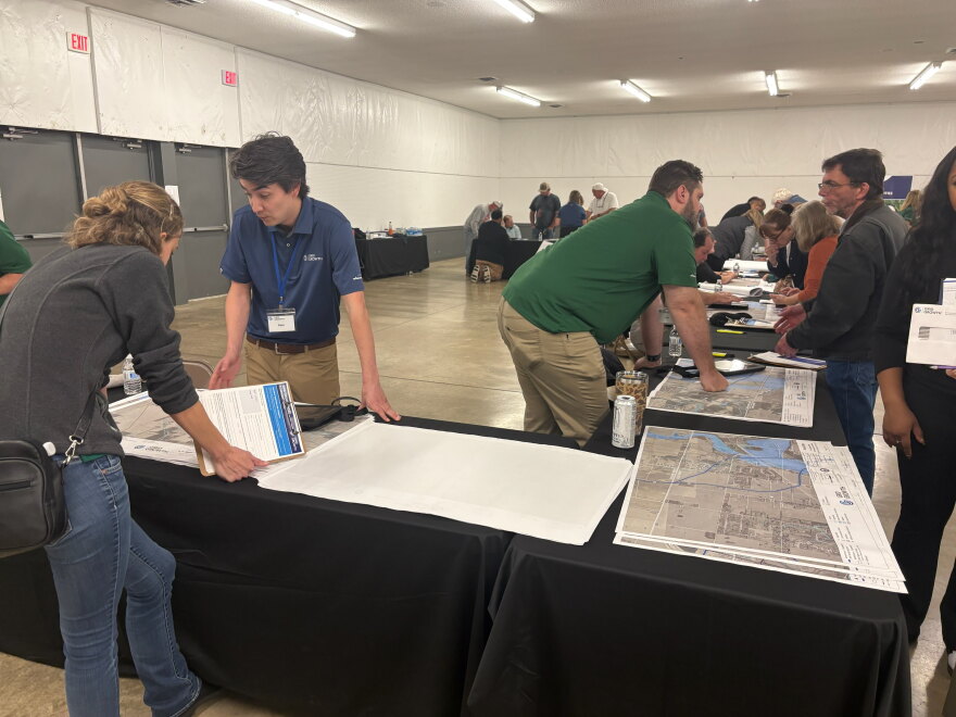 Residents gathered at the Clark County Fairgrounds Sept. 22 for a Grid Growth Ventures information meeting.