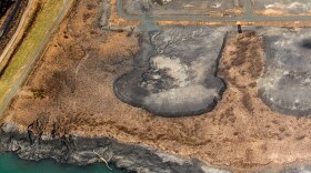 A coal ash pond in North Carolina