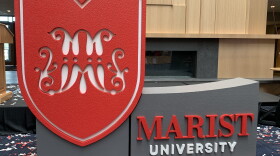 A new logo unveiled by Marist University Wednesday. 