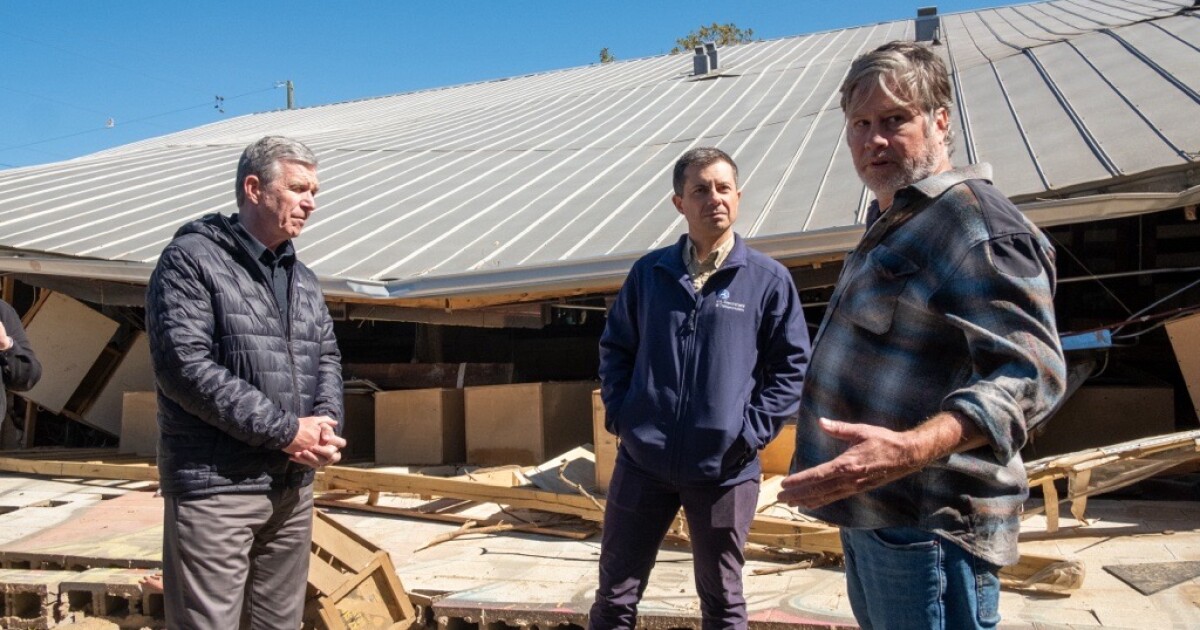 Resilient infrastructure a focus of Pete Buttigieg, Roy Cooper&rsquo;s visit to WNC