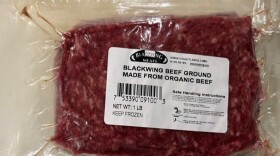 A recall has been issued for 16-oz. packages containing a VACUUM-PACKED package of "BLACKWING ORGANIC MEATS ORGANIC GROUND BEEF."