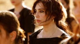 Filmmaker Nadine Labaki plays the lead role of Amale, a widow who organizes women in a Lebanese village to help tamp down flaring sectarian tensions, in her film <em>Where Do We Go Now?</em>