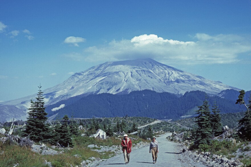 Ty and Marianna Kearney returned to their volcano observation post in August 1980.