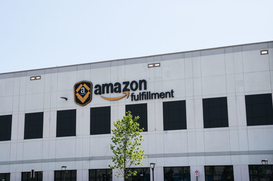The exterior of a fulfillment center in Baltimore.
