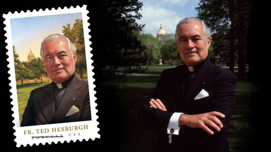 Father Ted Hesburgh Stamp