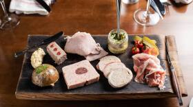 The Rieger's charcuterie board features produce from around the Kansas City area.