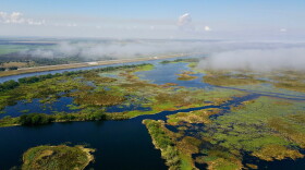 Aerial view of Lake Okeechobee