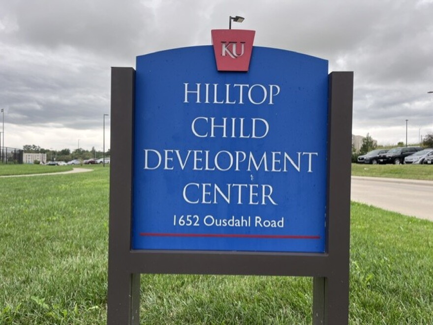 KU's Hilltop Child Development Center is located in the central district on the Lawrence campus. It's one of two Hilltop facilities. The other one, on west campus, cares for infants.