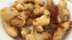 Deep-fried cheese curds.