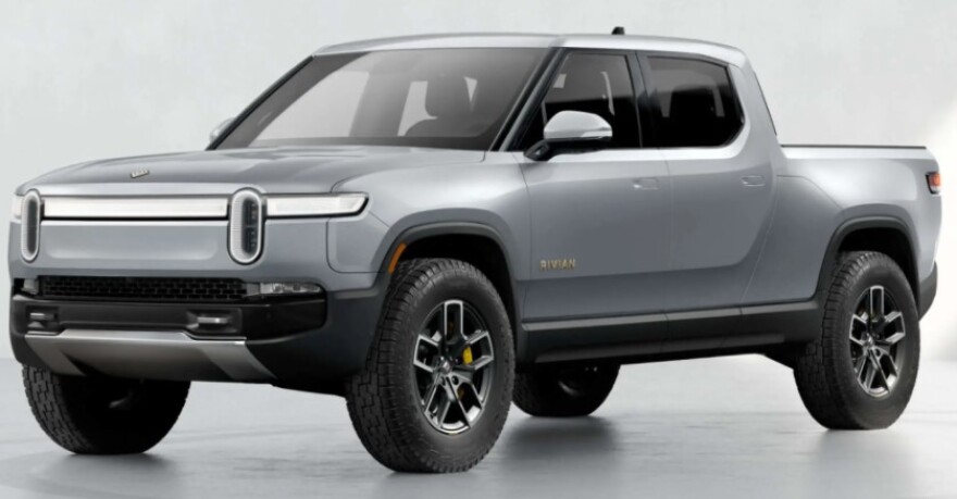  Rivian's R1T all electric pickup truck