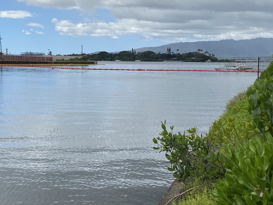 The Navy is discharging treated water into the Halawa Stream. (Jan. 30, 2022)