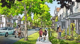 A concept sketch for the new Will Rogers Courts with a $25 million grant from the U.S. Department of Housing and Urban Development