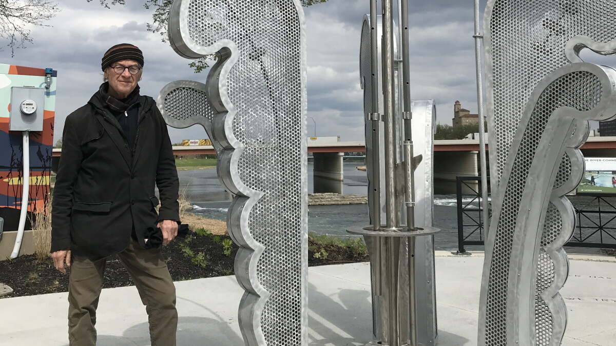 Michael Bashaw's 'Wind in the Garden' sculpture honors native plants, migratory birds and the river - Vimarsana News