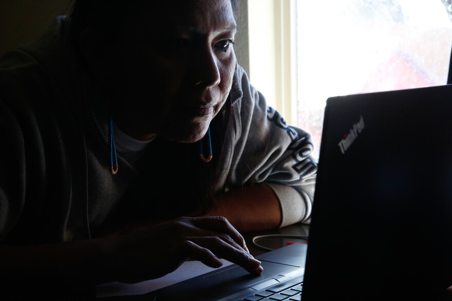 "Everything just revolves around the internet. I can't get away from it. So you have to adapt," says Begay, who has had many internet challenges throughout the pandemic.