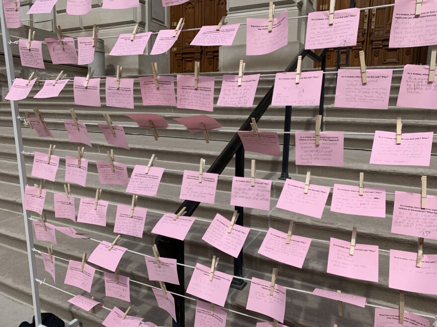El Tendedero/The Clothesline displays the stories of Hoosier women who have experienced sexual assault.