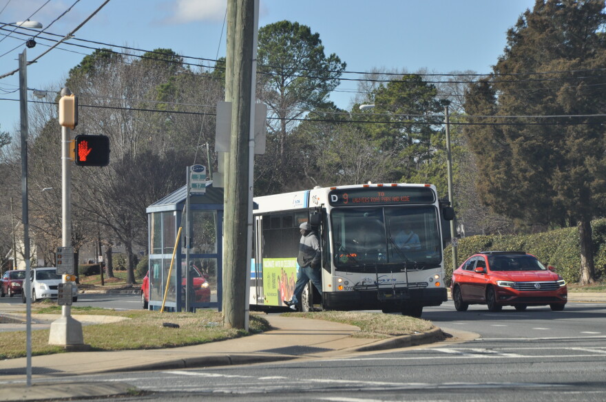 A CATS bus in Charlotte