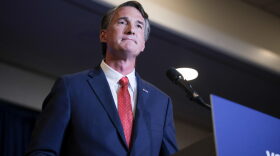 Virginia Republican gubernatorial candidate Glenn Youngkin speaks during an election-night rally at the Westfields Marriott Washington Dulles in Chantilly, Virginia.