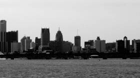 Detroit skyline.