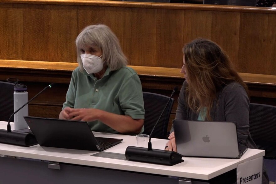 Julie Thomas (left) and Jody Madeira (right), members of the Monroe County Board of Commissioners.