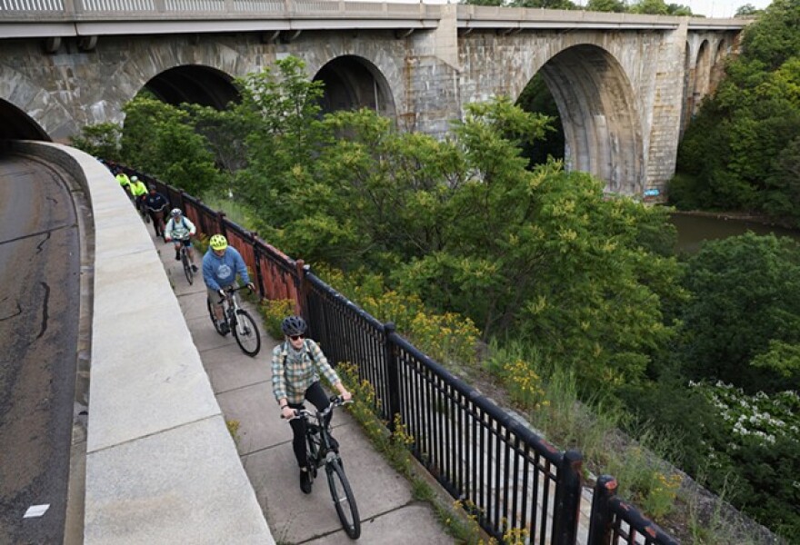 Reconnect Rochester is leading a series of bike rides this summer where they'll show people how to navigate the city by bicycle. The first ride went from Maplewood Park to High Falls along the Genesee River.