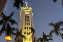 The Aloha Tower seen in the early morning of Oct. 15th, 2026 before its grand reopening.